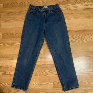 LL Bean Womens Red Fleece Lined Original Relaxed Fit Sz 8